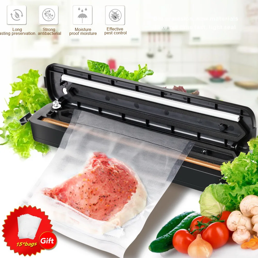 Lifresher 220В/110В бытовой пищевой вакуумный упаковщик упаковочная машина пленка в том
