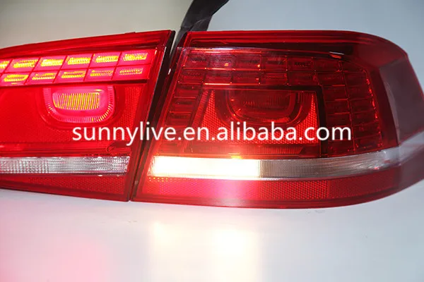 Для Европейская версия VW Passat B7L Magotan светодиодные задние фонари заднего лампы 2011