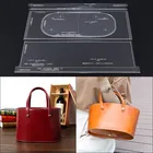 1 набор, женский портативный диагональный шаблон для шитья кожи ручной работы сделай сам, твердая Крафтовая бумажный трафарет