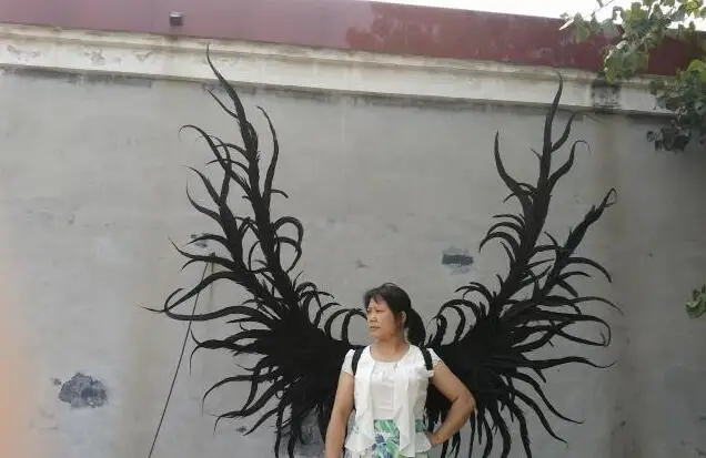 Высококачественный реквизит для косплея большой черный дьявол крылья ангела