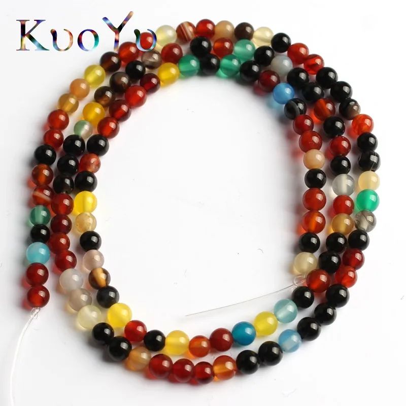Multicolor agate Натуральный камень кварц кристалл Агаты Jaspers Амазонит Круглые бусины для самостоятельного изготовления ювелирных изделий браслет аксессуары 15 ''2 мм 3 мм - Цвет: Multicolor agate