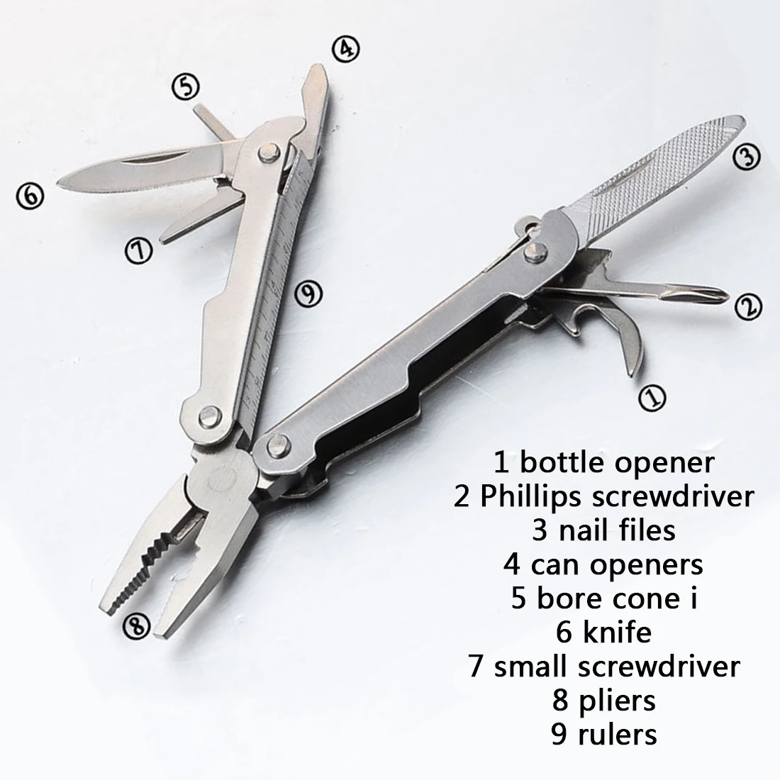 Уличные портативные Мультитулы из нержавеющей стали плоскогубцы нож отвертка