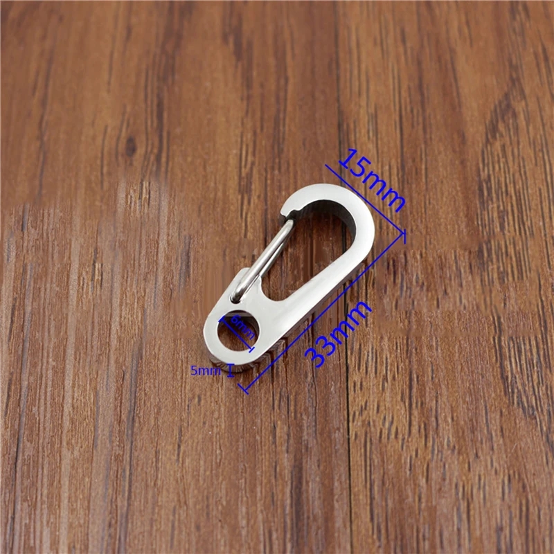 1 шт. многоцелевой пружинный карабины из нержавеющей стали 316 33 х15 мм |