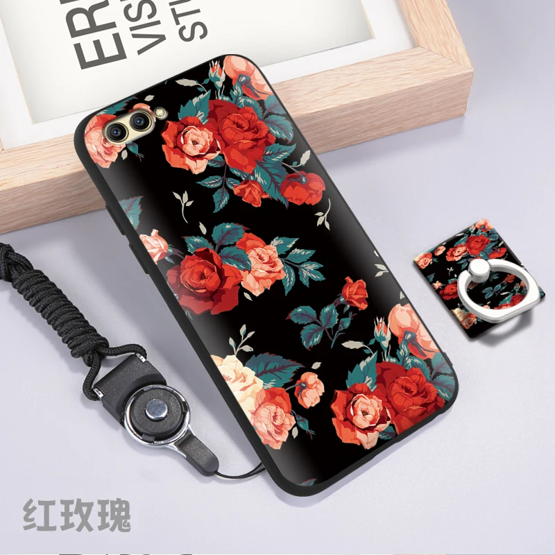 Fundas Телефон чехол для Huawei Honor V10 крышка Краски ТПУ Мягкий силиконовый вид 10