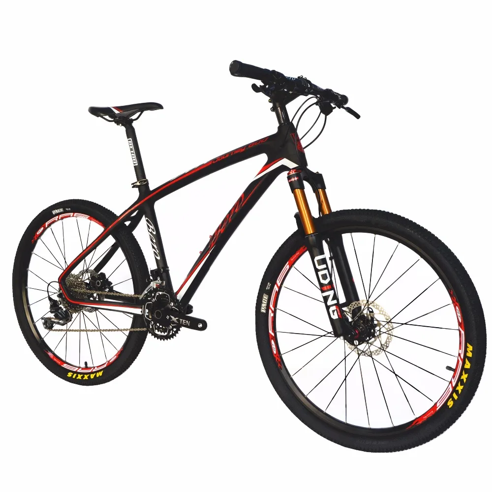 BEIOU углеродного 26 дюймов горный велосипед 30 Скорость Ши MANO M610 DEORE MTB T800 волокно Сверхлегкий 10,7 кг матовый 3 K из углеродного волокна, концентраторы CB025A