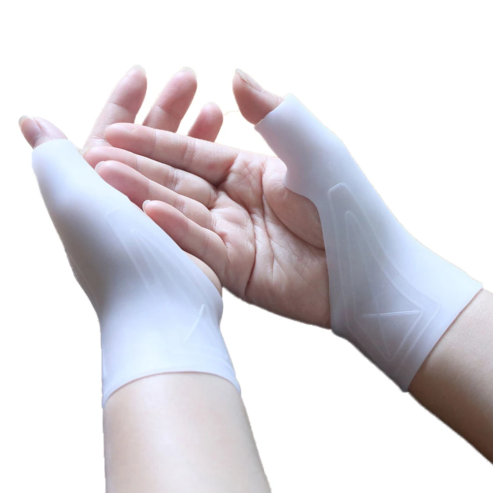 

1pcs Silicone Gel Therapy Wrist Thumb Support Gloves Arthritis Pressure Corrector Gloves Carpal Tendonitis Protection Gloves