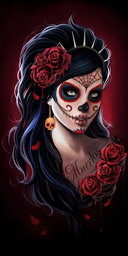 Полотенца для девочек с изображением сахарного черепа пляжное полотенце из