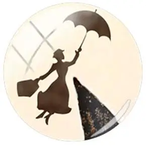 NS412 5 TAFREE классический фильм Mary Poppins картина DIY 25 мм стеклянный кабошон купол для браслета ожерелье Ювелирные серьги фурнитура - Цвет: NS412 5