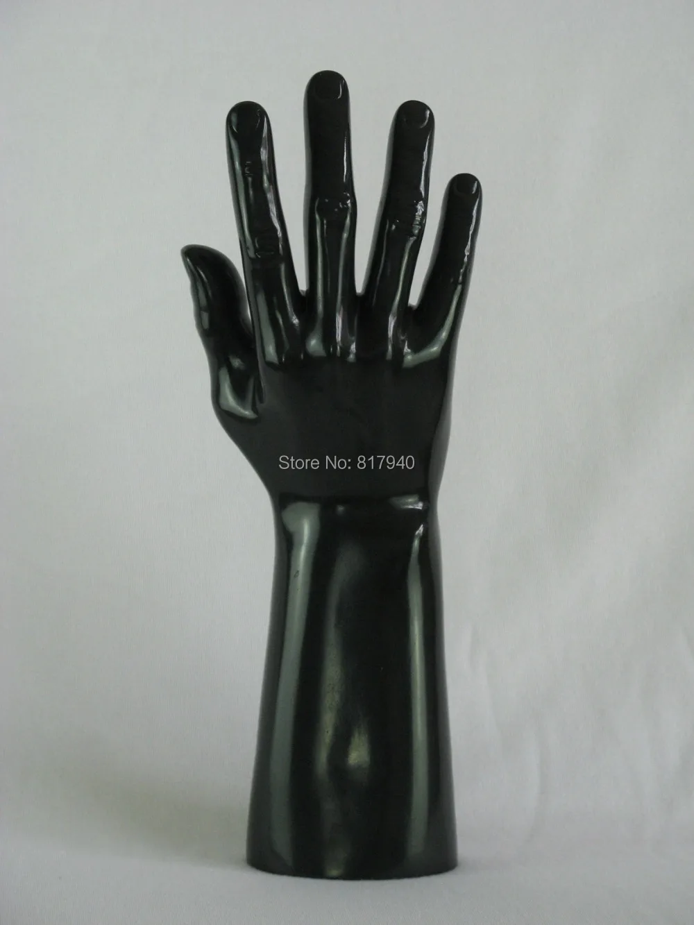 Акция! высокое качество черный реалистичной пластиковые мужской манекен рук
