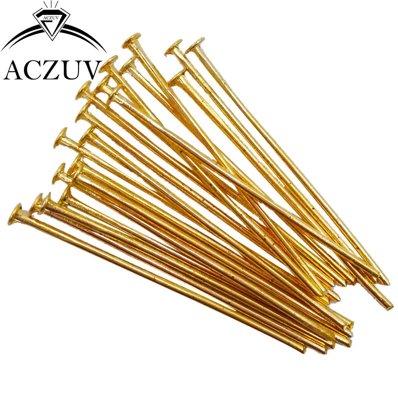 Золотистые/Серебристые медные булавки с черным родиевым покрытием 500 г 16 50 мм|jewelry