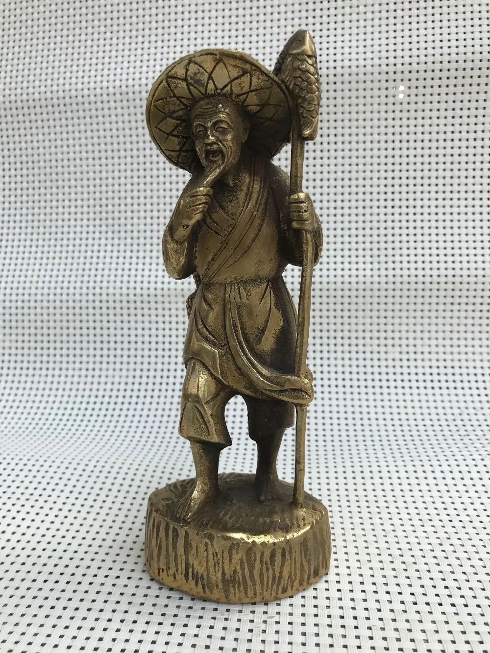 

Chinese hand-made Copper Statue Chinese fisherman Statue statues for decoration Home Decorations