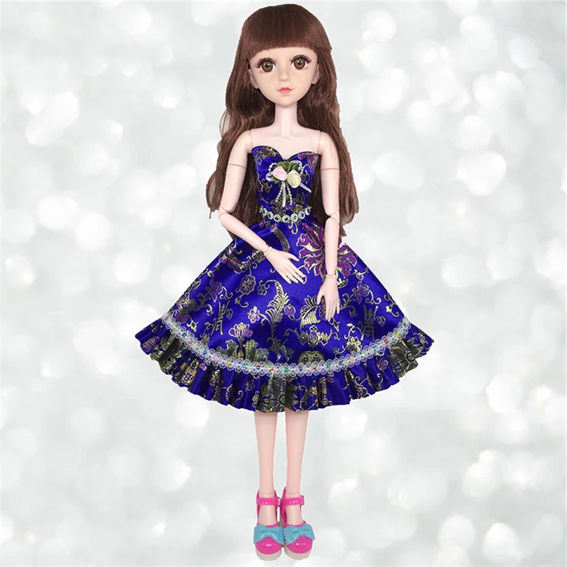 1/3 60 см BJD куклы с одеждой платье принцессы платье 21 подвижные шарнирные куклы игрушки Аксессуары для кукольная юбка Игрушки для девочек
