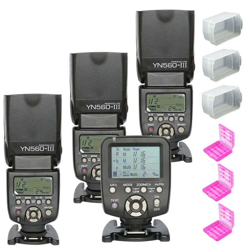 Беспроводной контроллер вспышки YONGNUO YN560 III YN560III 3 шт. для цифровых зеркальных