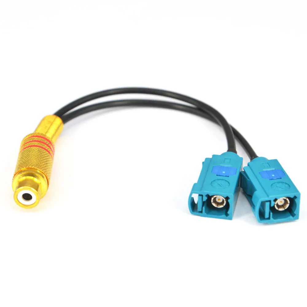 GPS антенный кабель двойной разъем Fakra Z мама RCA Y типа фоторазъем кабеля RG174 10 см|female