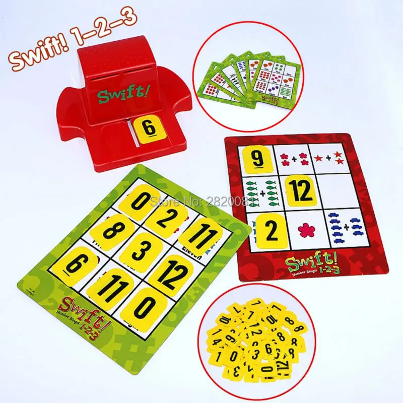 Классические игрушки головоломка игра Swift!1 2 3 цифры бинго математические фигурки