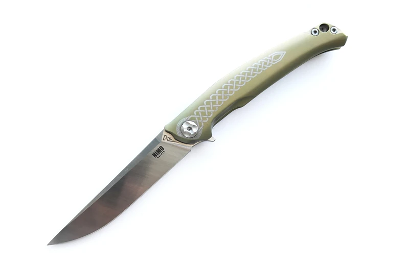 Nimoknives& Fat dragon дизайн рун титановый сплав складной нож s35vn край Открытый Многофункциональный Походный нож DEC