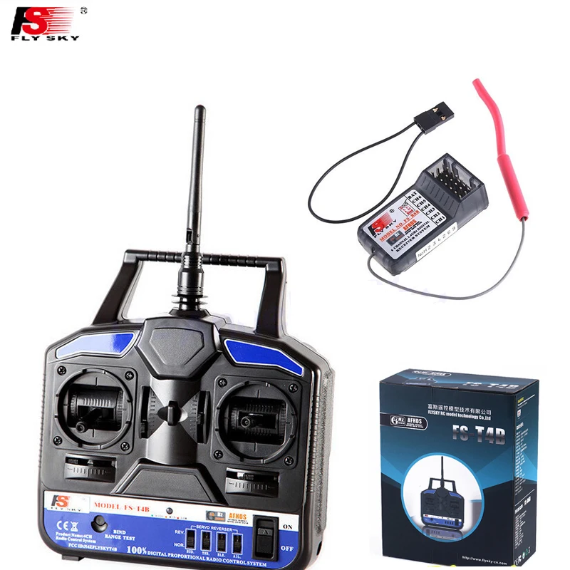 1 шт. оригинальный вертолет самолет дистанционного управления Flysky FS 2.4 г 4ch fst4b fs t4b