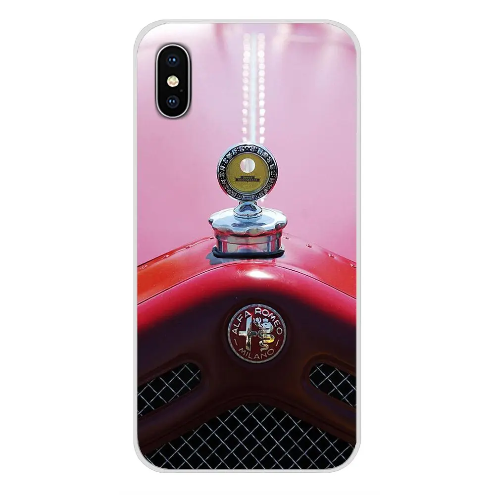 Суперкар Alfa Romeo Логотип прозрачный ТПУ чехол для samsung Galaxy S3 S4 S5 мини S6 S7 край S8 S9 S10