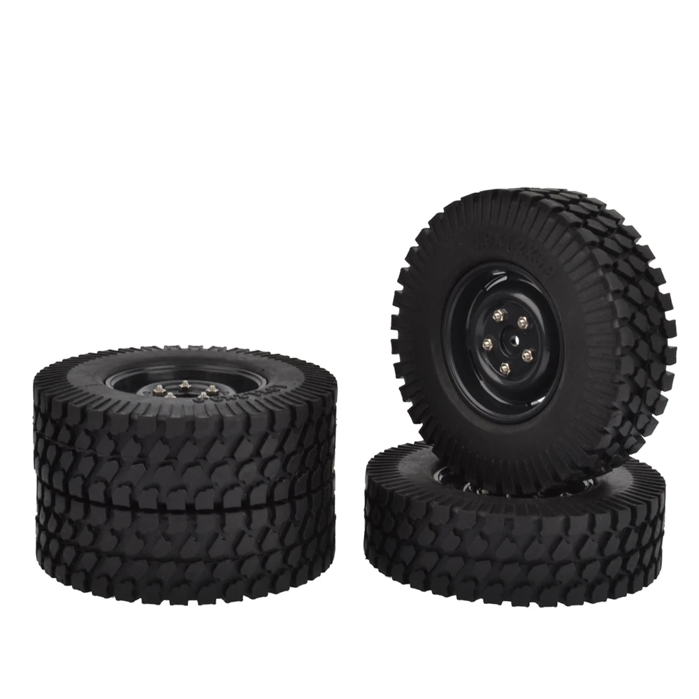 4 шт. 98 мм 1 9 дюйма резиновые шины и пластиковые колеса диски 1:10 RC Rock Crawler Axis SCX10 CC01 D90