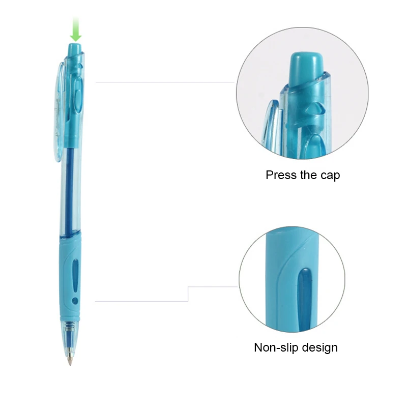Ручка шариковая разноцветная 10 шт. | Канцтовары для офиса и дома