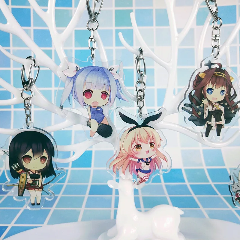Kantai Коллекция Hibiki Yamato брелок для ключей цепочка Kan Colle llaveros para hombre charm bag|Брелоки| |