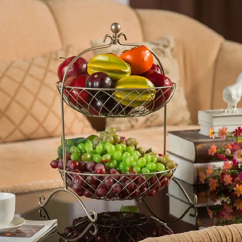 Корзина для фруктов Bandeja кухонный стеллаж хранения горшки металлическая