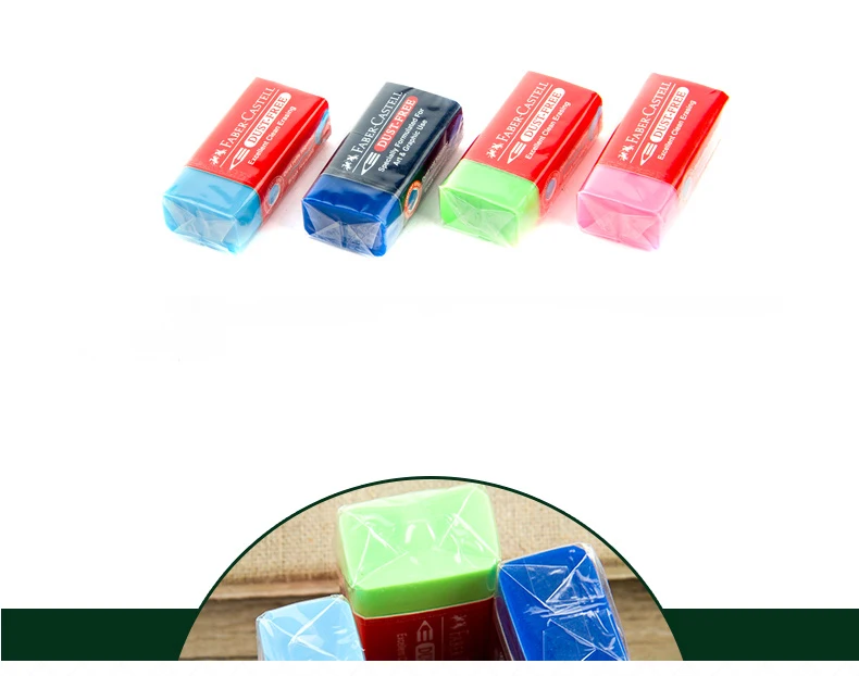 Faber Castell пыли Цветной карандаш, ластик, 6 шт. Новинка ластики школьные каучуков специально разработан для Книги по искусству и графический