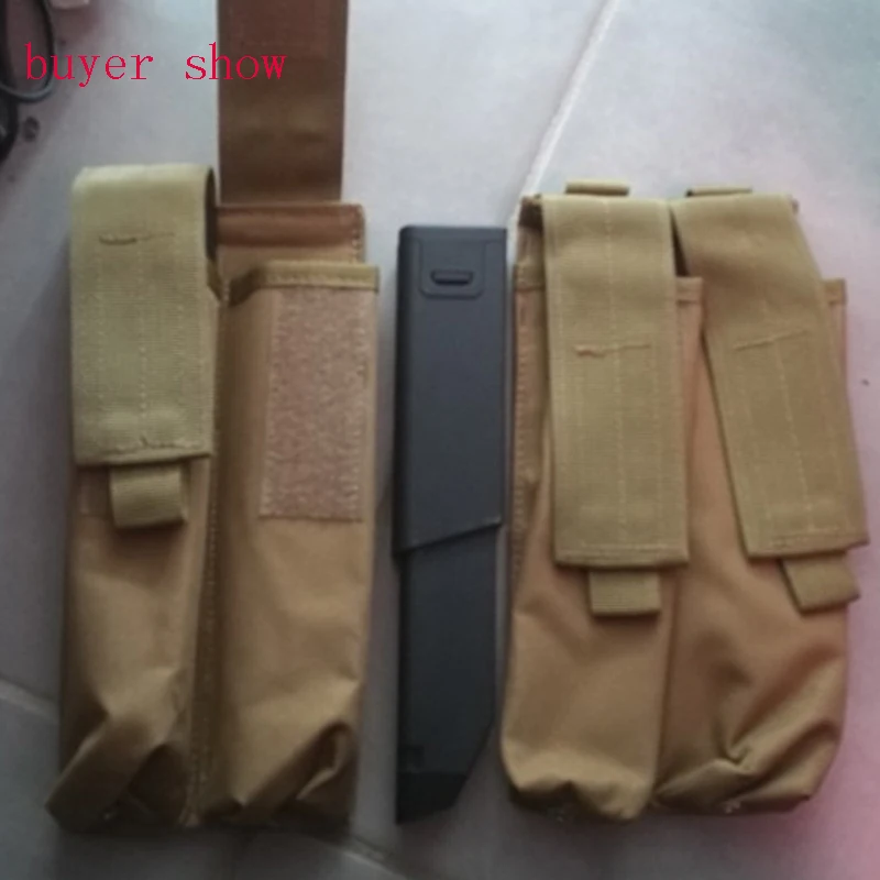 Airsoft Molle P90 двойной UMP военный подсумок Мультикам Лесной камуфляж черный загар ACU