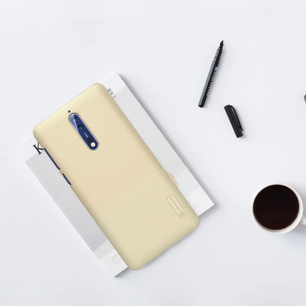 Для Nokia 5 Nokia 6 Nokia 7 чехол Nillkin Супер Матовый Жесткий Пластиковый ПК задняя крышка с защитой экрана для Nokia 8 чехол