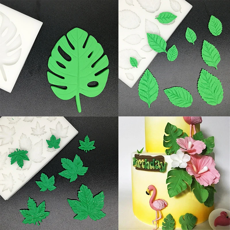Силиконовая форма в виде кленовых листьев 1 шт. Monstera deliciosa Liebm помадка сахарный