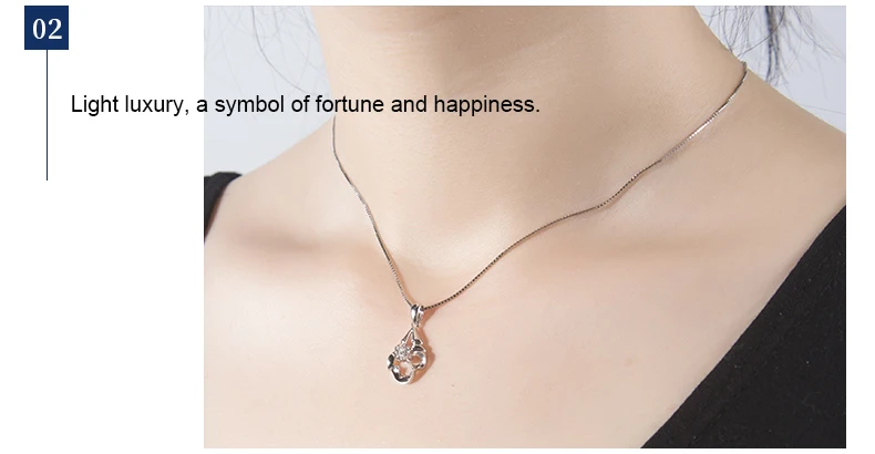 Ювелирные подвески с бриллиантами для женщин 0.04CT 18K Белое Золото 0.3CT бриллиантовое ожерелье с эффектом бриллиантов блестящая подвеска подарки хорошее ювелирное изделие