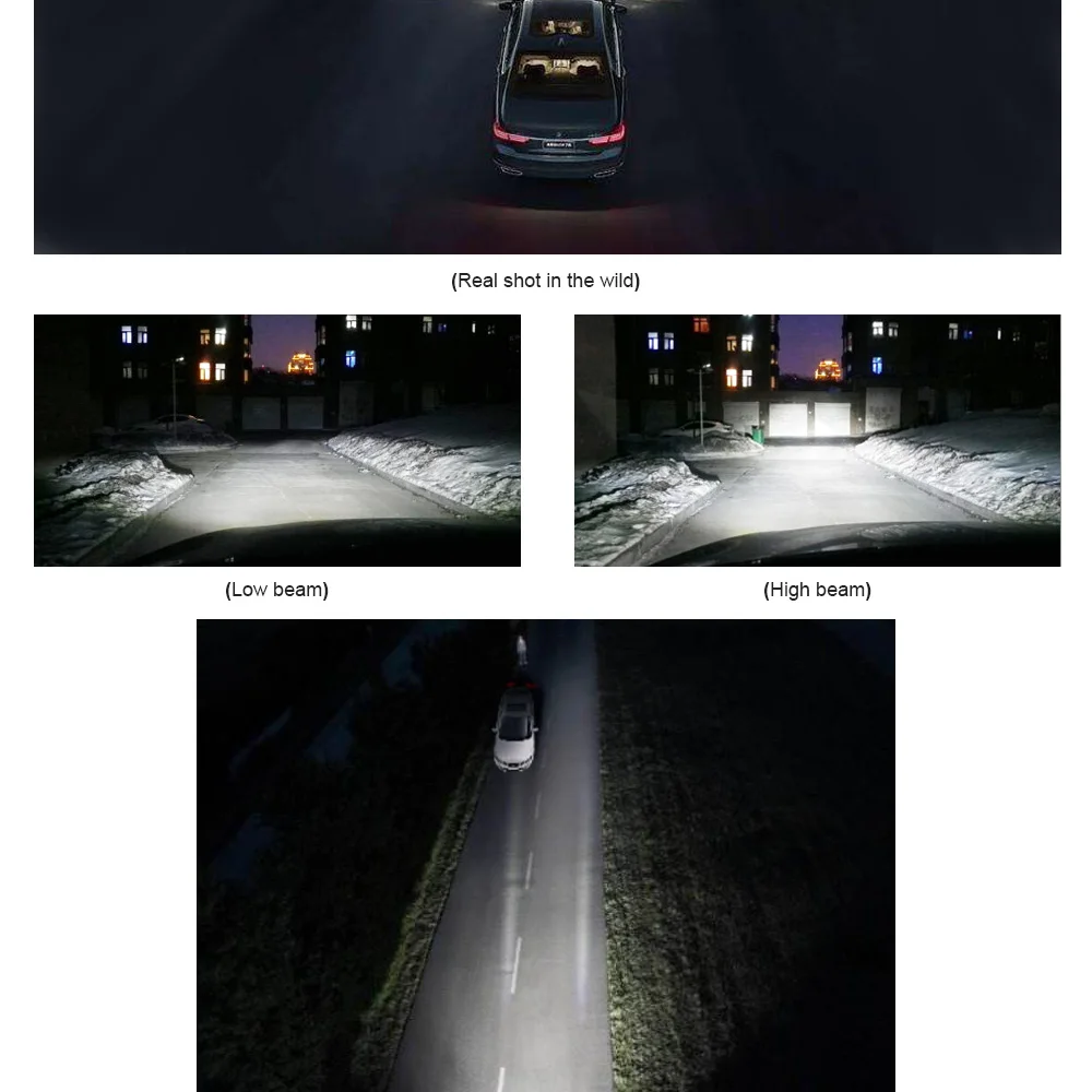CROSSFOX 12V 6000K Автомобильные светодиодные фары лампы H1 светодиодный H7 H8 H9 H11 9005 HB3 9006 HB4 9003 HB2 H4 светодиодный авто лампы Автомобильные фары 8000LM