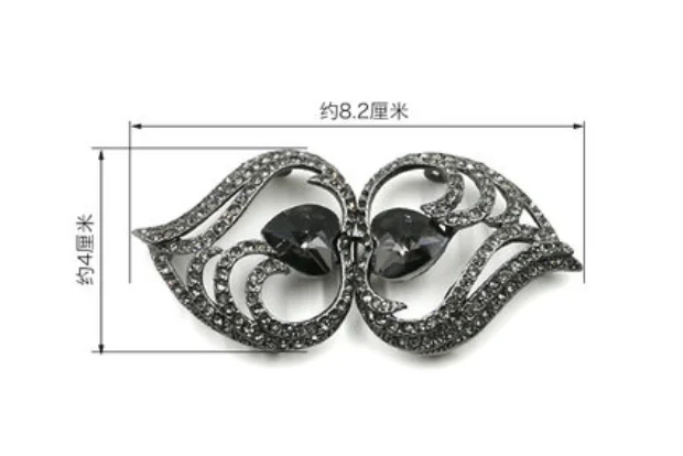 1 шт./лот модная комбинированная пряжка в форме сердца красивая застежка для