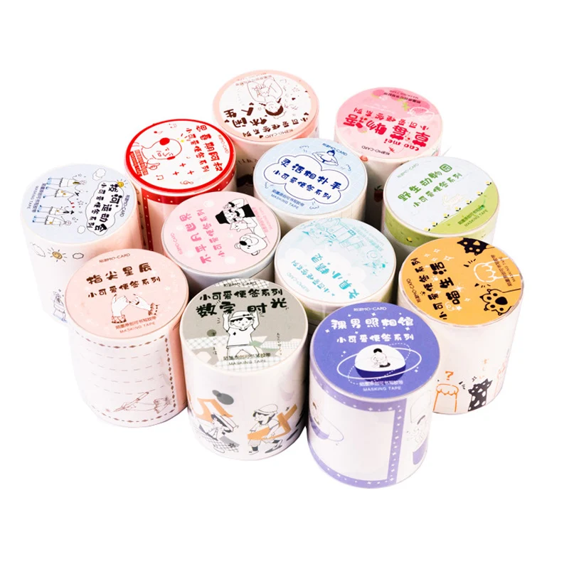 1 рулон клейкая лента для записей с милым котом клубникой звездами декоративная