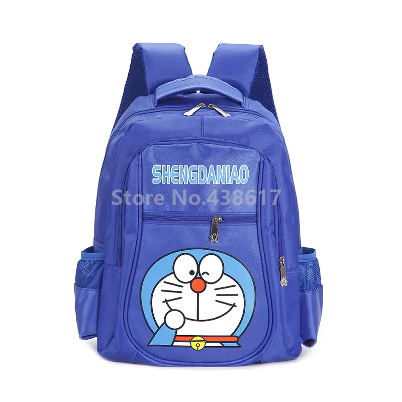 Синий рюкзак Doraemon для мальчиков школьная сумка с комплектом обедов 2 шт. детей