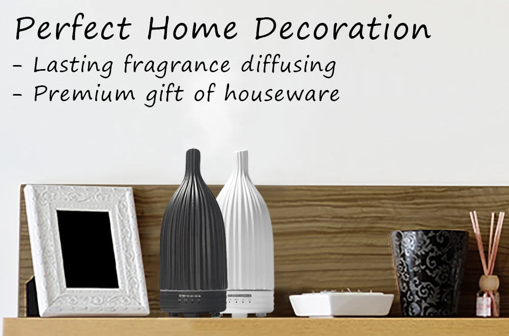 Vvpc 100 мл черный керамический диффузор Портативный арома-диффузор эфирное масло Арома-диффузор для комнаты дома офиса