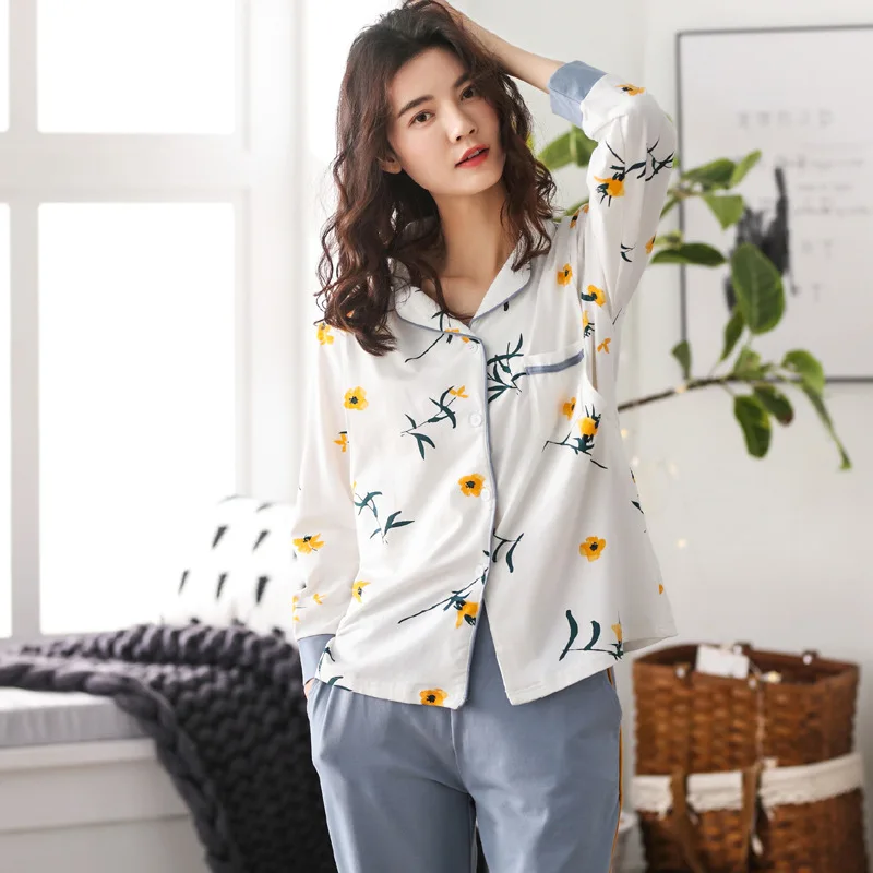 Комплект пижамный Женский хлопок цвет в ассортименте M L XL XXL 2 шт/комплект | Мать и