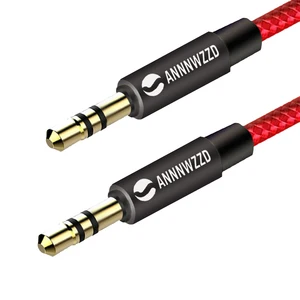 Аудиокабель с разъемом 3,5 мм, позолоченный штекер 3,5 мм на штекер 3,5 мм для наушников, динамиков, Aux-кабель для музыкального плеера, телефона, наушников, ноутбука
