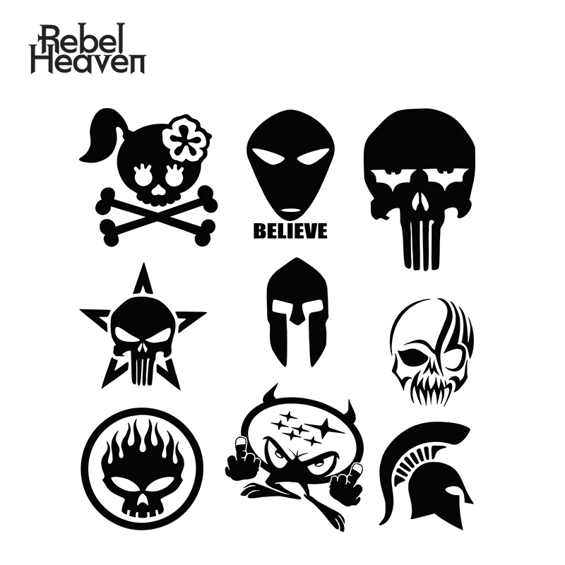 Rebel Heaven Смешные огнестойкие головы черепа зомби страна Каратель Пентакль
