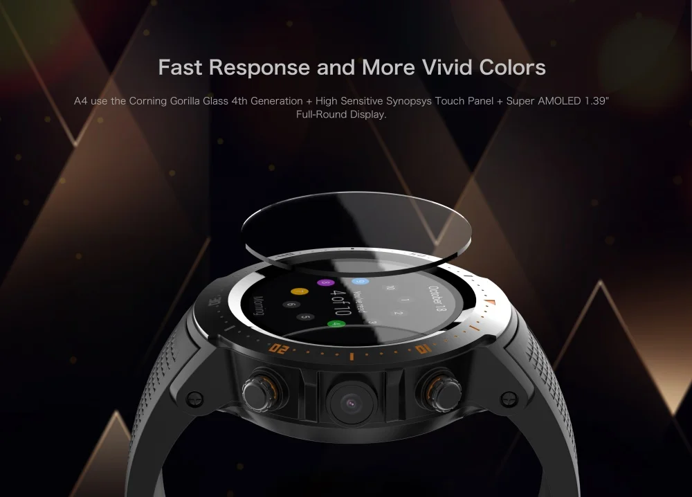 696 A4 человек Смарт часы андроид MTK 6739 GPS Bluetooth Wi-Fi SmartWatch сердечного ритма с камерой IP67 водонепроницаемые часы