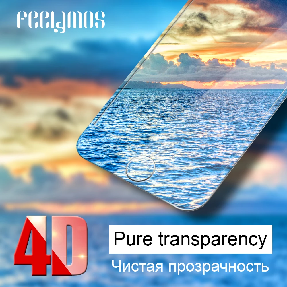 4D закаленное Стекло для iPhone 8 7 plus полное покрытие HD Экран протектор 6 6s плюс