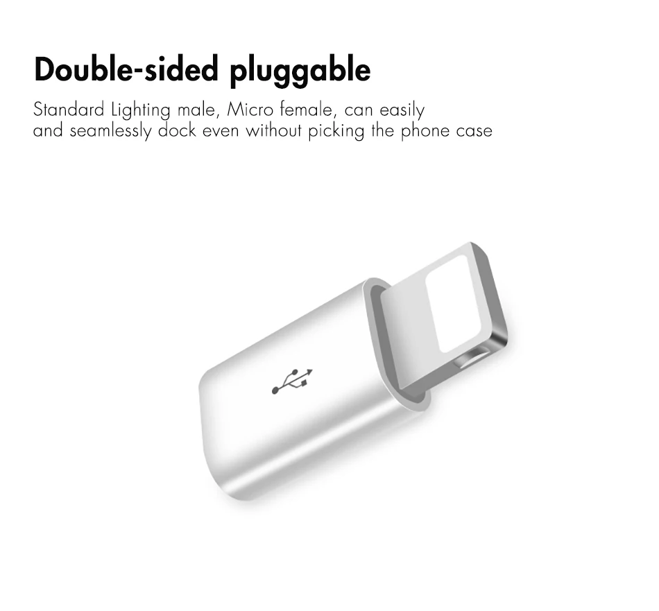 ACCEZZ Micro USB кабель для освещения адаптер OTG конвертер для iPhone XS MAX XR 6 7X8 5 6s Plus зарядное устройство для трансмиссии разъем