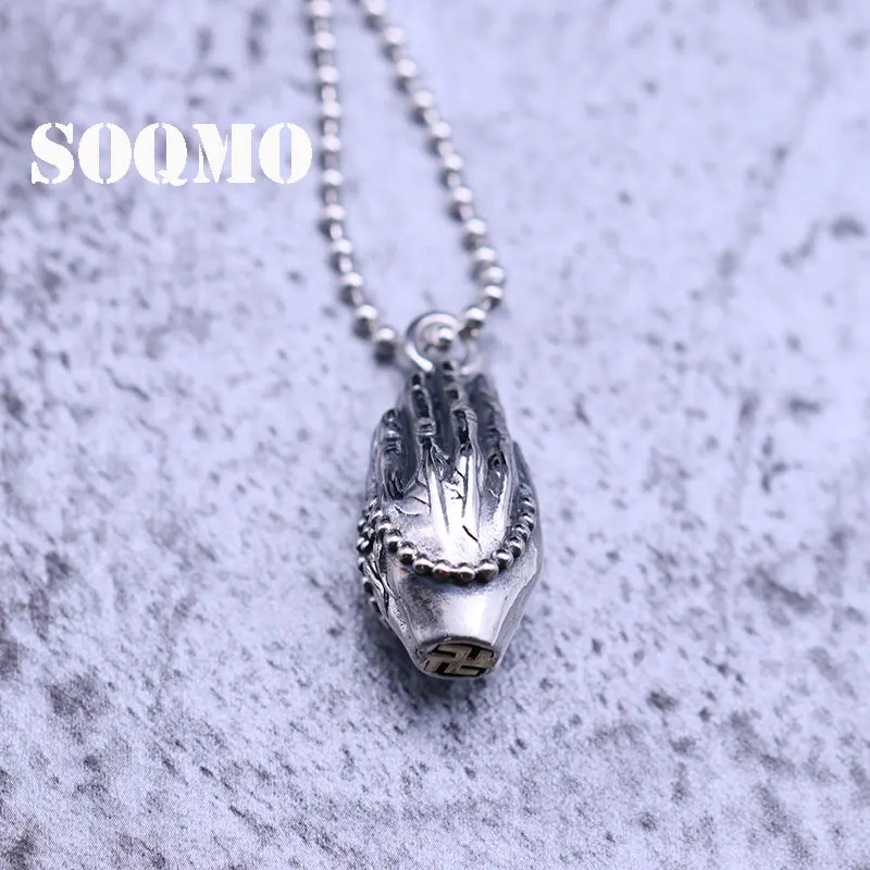 SOQMO кулон Будды 100% Настоящее Серебро S990 ювелирные изделия для мужчин и женщин