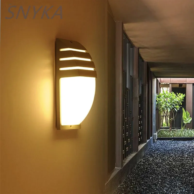 Светодиодный настенный светильник водонепроницаемый современный фонарь для
