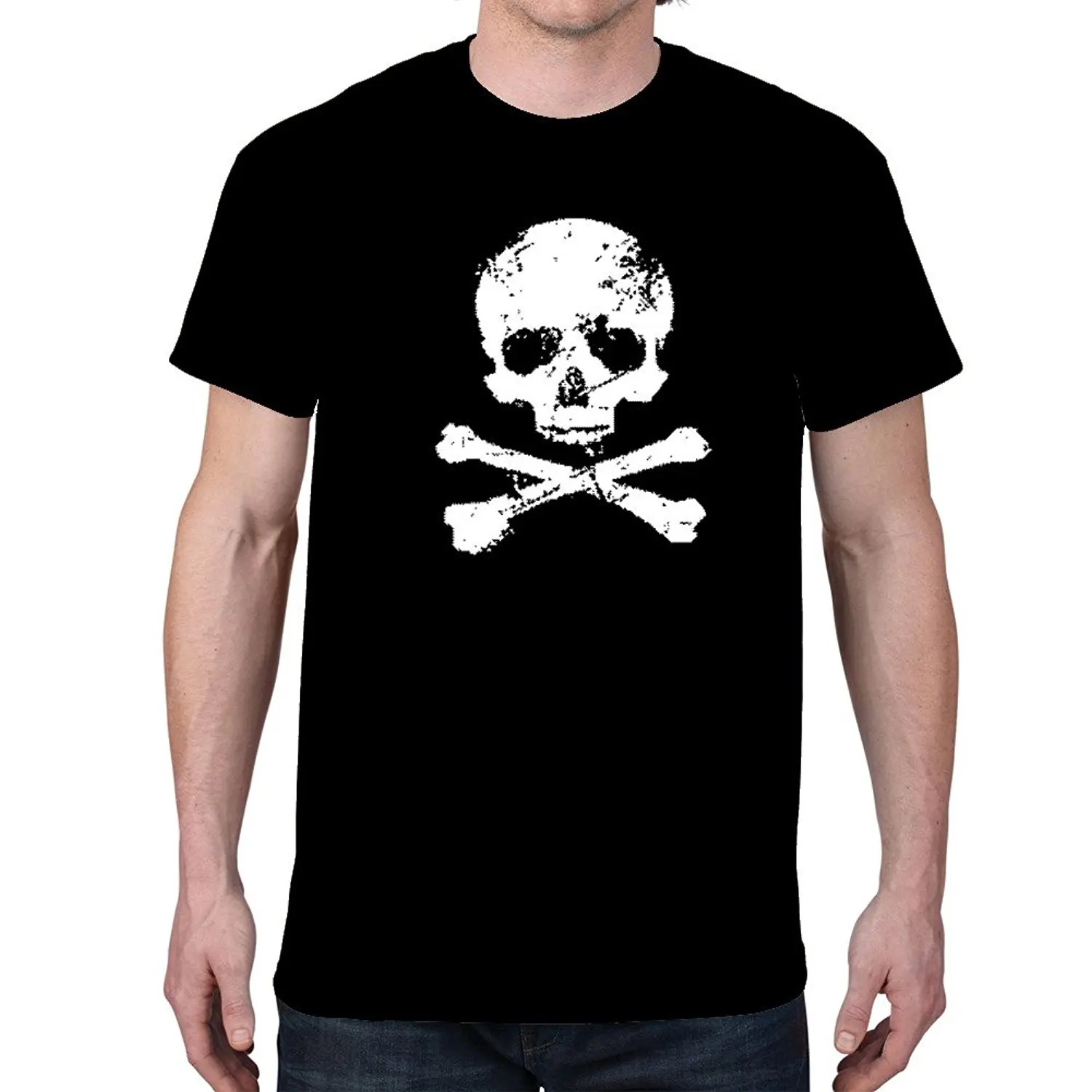 

Men's Skull Black T-shirt T-Shirt Summer Style Men T Shirt Top Tee Summer Short Sleeves T-Shirt Fashion Harajuku Plus Size