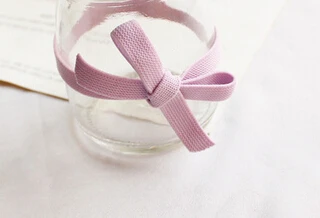 Purple Новое поступление(10 шт.), милые резинки для волос с бантами для девочек, детские резинки с завязками, летние резинки для волос - Цвет: Purple
