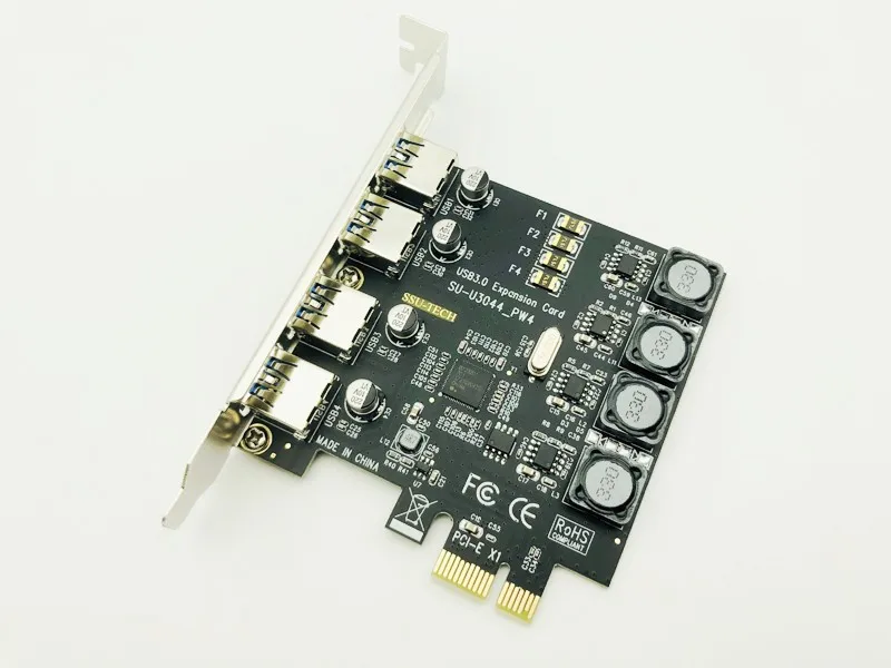 USB 3 0 PCI E 4 порта концентратор Exprss к Расширительная карта адаптер 5 Гбит/с для