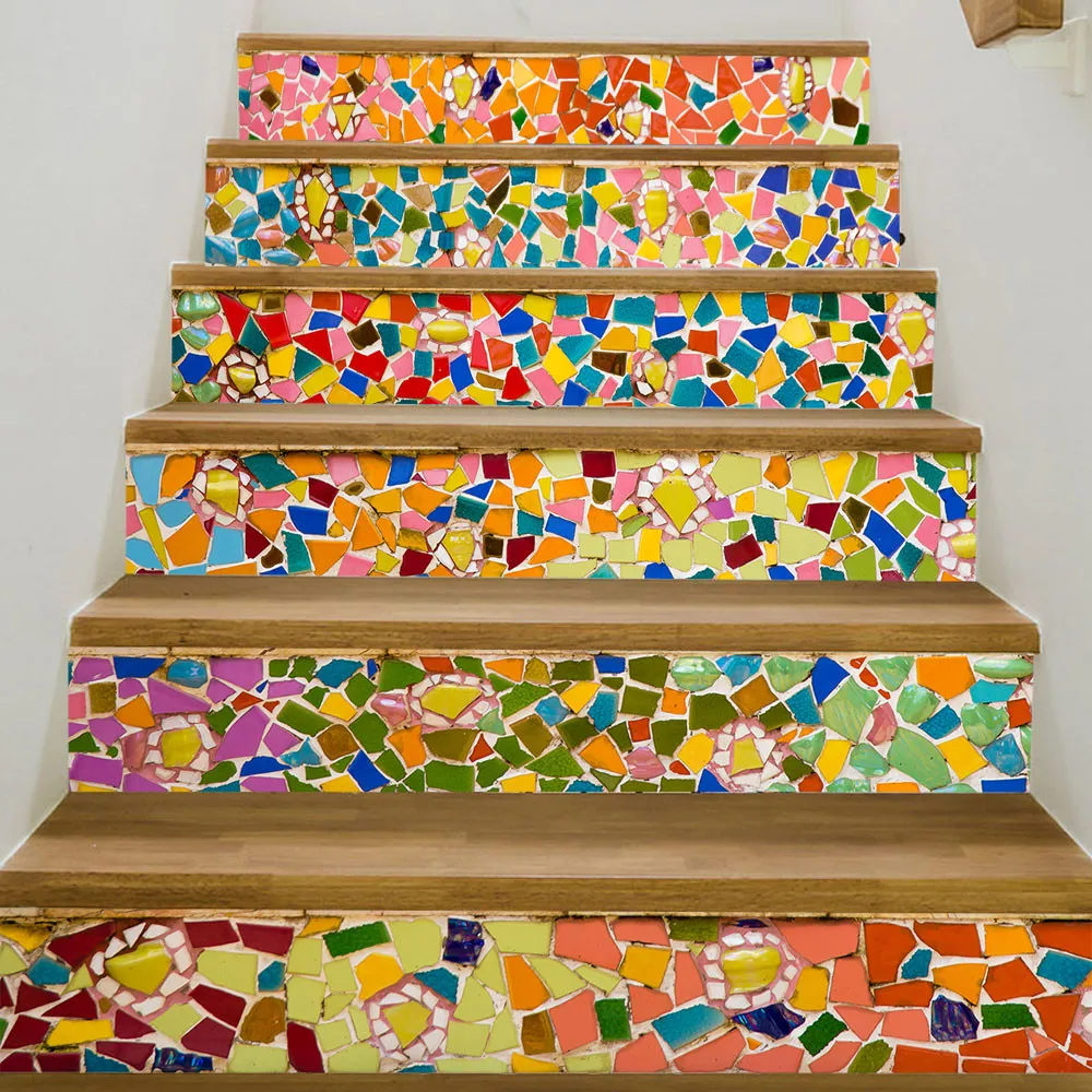 2018 новая мода поделки наклейки для лестницы Съемная наклейка на ступеньки