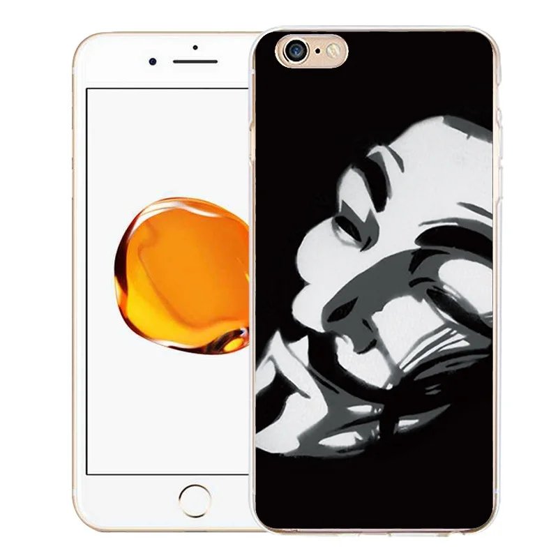 QMSWEI TPU Clear Phone Case For iPhone 6 6s 7 8plus x Soft Cute Skull Mask Face SmeilPainted Cover Free shipping 4 5s |