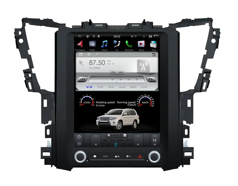 Автомобильный радиоприемник PX6 12 1 дюйма в стиле Tesla android9.0 мультимедийный плеер